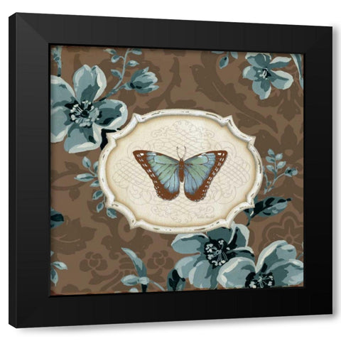 Butterfly Bliss III Black Modern Wood Framed Art Print with Double Matting by Audit, Lisa