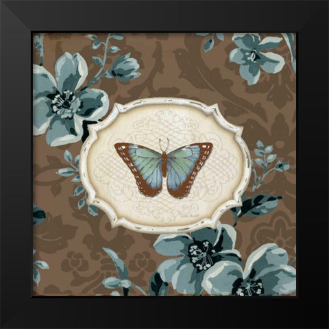 Butterfly Bliss III Black Modern Wood Framed Art Print by Audit, Lisa