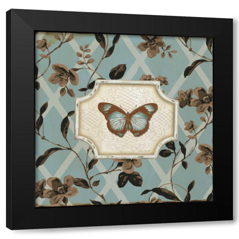 Butterfly Bliss IV Black Modern Wood Framed Art Print by Audit, Lisa