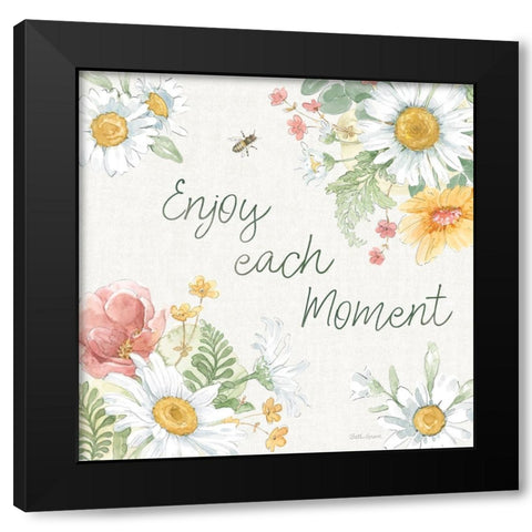 Daisy Days VI Black Modern Wood Framed Art Print by Grove, Beth