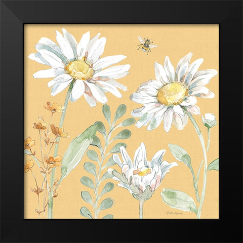 Daisy Days VIII Black Modern Wood Framed Art Print by Grove, Beth