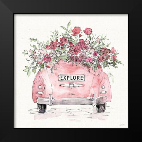 Vintage Travel IV Black Modern Wood Framed Art Print by Tavoletti, Anne