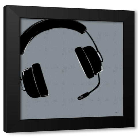 Gaming I Black Modern Wood Framed Art Print by York, Leah