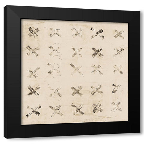 Warm XX Black Modern Wood Framed Art Print by Mullan, Michael