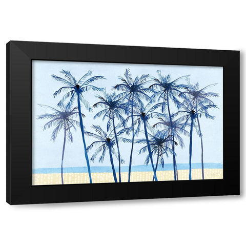 Laguna Palms I Black Modern Wood Framed Art Print with Double Matting by Charro, Mercedes Lopez