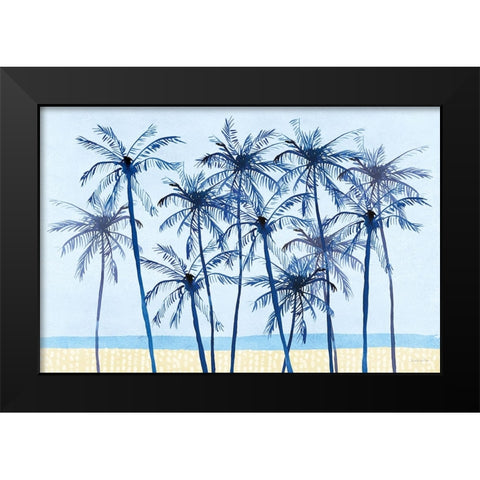 Laguna Palms I Black Modern Wood Framed Art Print by Charro, Mercedes Lopez