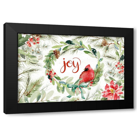 Celebrate the Season V Black Modern Wood Framed Art Print with Double Matting by Pete, Katrina