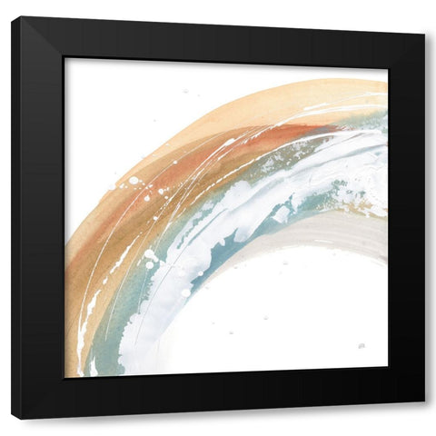 White Dots I Black Modern Wood Framed Art Print by Paschke, Chris