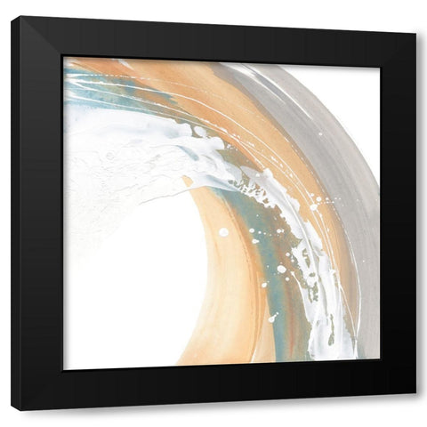 White Dots II Black Modern Wood Framed Art Print by Paschke, Chris