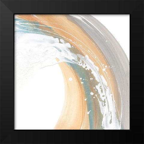 White Dots II Black Modern Wood Framed Art Print by Paschke, Chris