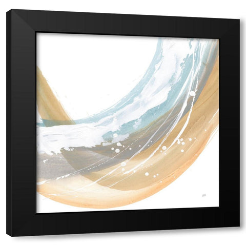 White Dots IV Black Modern Wood Framed Art Print with Double Matting by Paschke, Chris