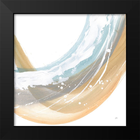 White Dots IV Black Modern Wood Framed Art Print by Paschke, Chris