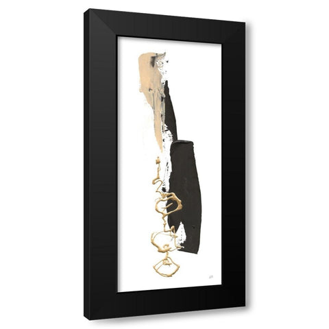 Instinct V Black Modern Wood Framed Art Print with Double Matting by Paschke, Chris