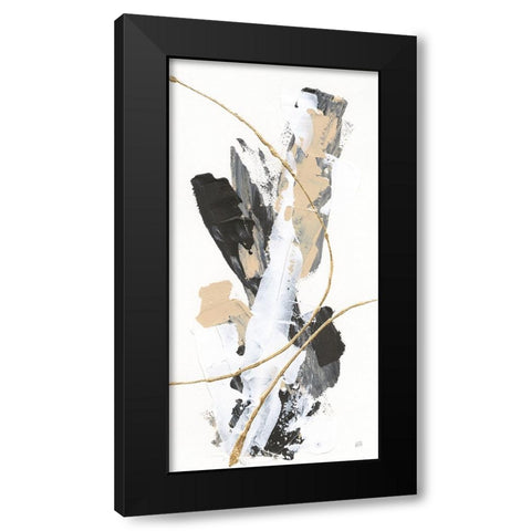 Composite II Black Modern Wood Framed Art Print with Double Matting by Paschke, Chris