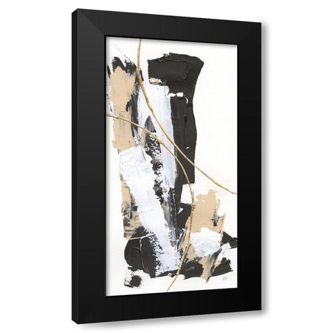 Composite III Black Modern Wood Framed Art Print with Double Matting by Paschke, Chris