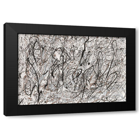 Shore Neutral Black Modern Wood Framed Art Print with Double Matting by Rhue, Piper