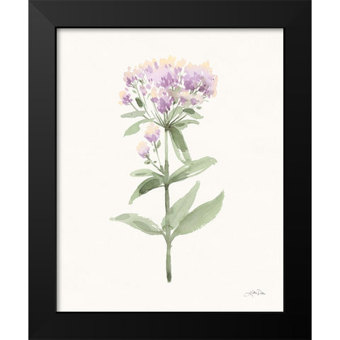 Flowers of the Wild II Pastel Black Modern Wood Framed Art Print by Pete, Katrina
