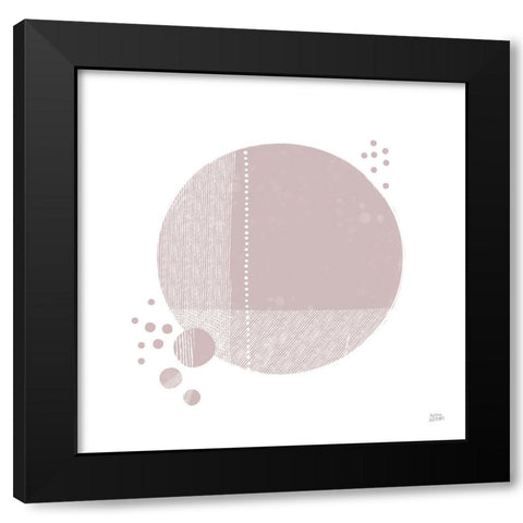 Tribeca I Mauve Black Modern Wood Framed Art Print by Averinos, Melissa