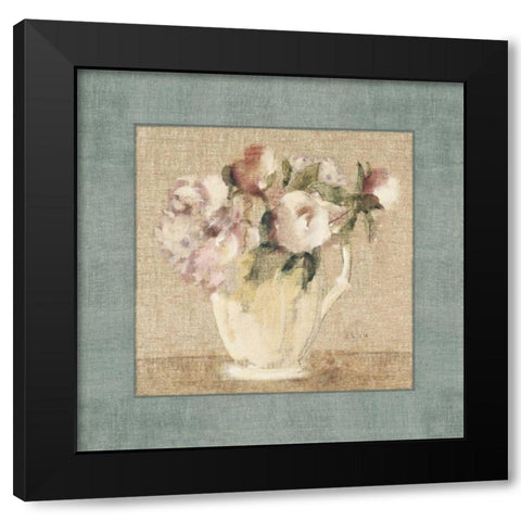 Cottage Bouquet III Black Modern Wood Framed Art Print with Double Matting by Blum, Cheri