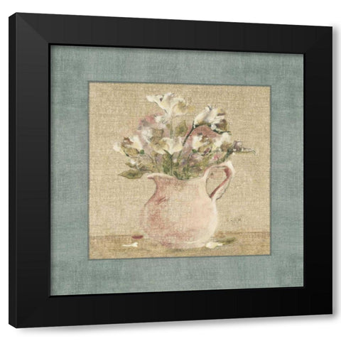 Cottage Bouquet IV Black Modern Wood Framed Art Print with Double Matting by Blum, Cheri