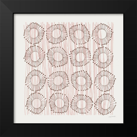 Main Street Twirled Blush Black Modern Wood Framed Art Print by Warrick, Cheryl