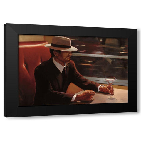 Dry Martini Dining Car Black Modern Wood Framed Art Print by Sullivan, Myles