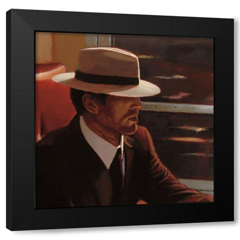 Dry Martini Portrait Black Modern Wood Framed Art Print with Double Matting by Sullivan, Myles