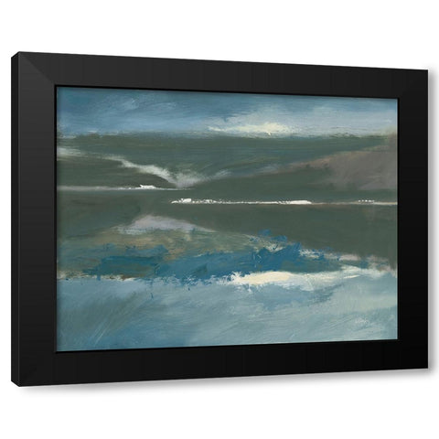 October Reflections Black Modern Wood Framed Art Print with Double Matting by Wellington Studio