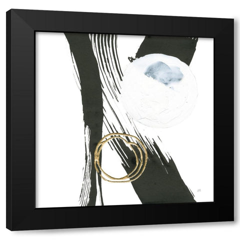Many Moons II Black Modern Wood Framed Art Print by Paschke, Chris