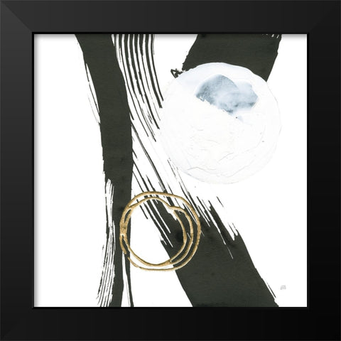 Many Moons II Black Modern Wood Framed Art Print by Paschke, Chris