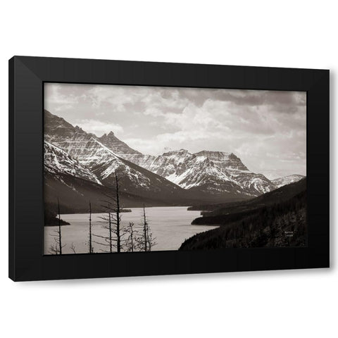 Spring Range Black Modern Wood Framed Art Print by Larson, Nathan