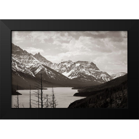Spring Range Black Modern Wood Framed Art Print by Larson, Nathan