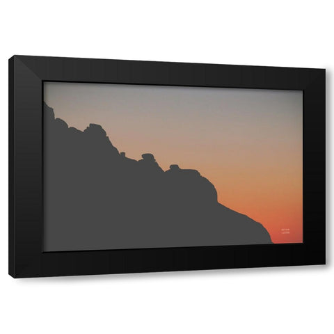 Make Me Your Sunset II Black Modern Wood Framed Art Print by Larson, Nathan