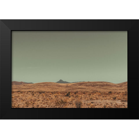 Welcome II Black Modern Wood Framed Art Print by Larson, Nathan