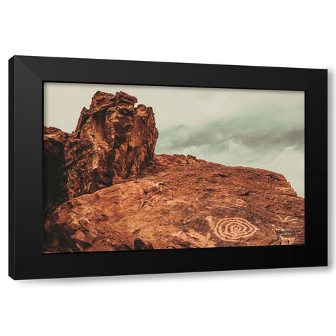 Welcome IV Black Modern Wood Framed Art Print with Double Matting by Larson, Nathan