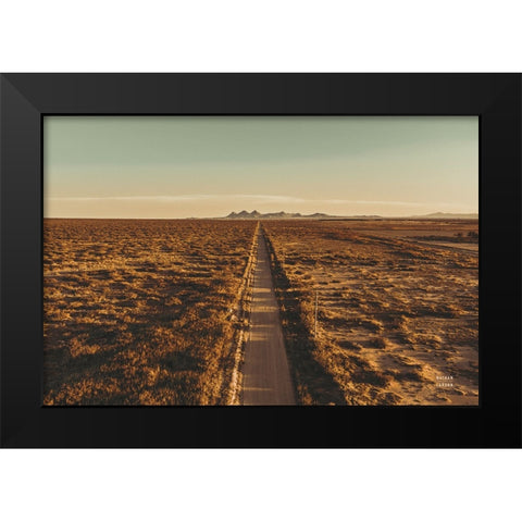 Welcome VI Black Modern Wood Framed Art Print by Larson, Nathan