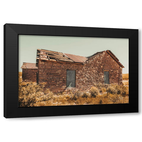 Welcome VII Black Modern Wood Framed Art Print with Double Matting by Larson, Nathan