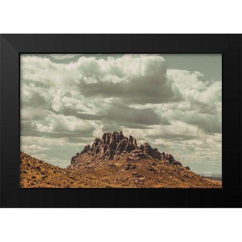 Welcome VIII Black Modern Wood Framed Art Print by Larson, Nathan