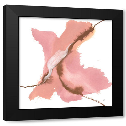Organic III Black Modern Wood Framed Art Print with Double Matting by Paschke, Chris