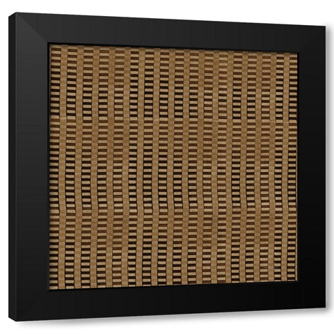 Raffia IA Neutral Black Modern Wood Framed Art Print with Double Matting by Green, Nancy