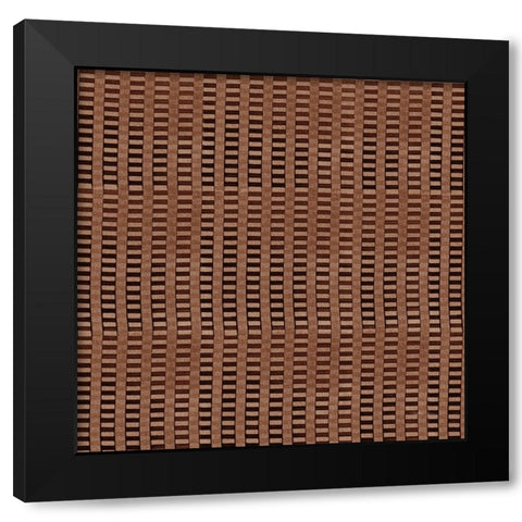 Raffia IB Neutral Black Modern Wood Framed Art Print with Double Matting by Green, Nancy