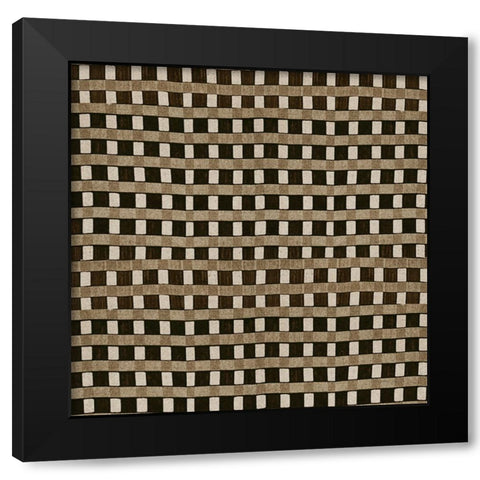 Raffia III Neutral Black Modern Wood Framed Art Print with Double Matting by Green, Nancy