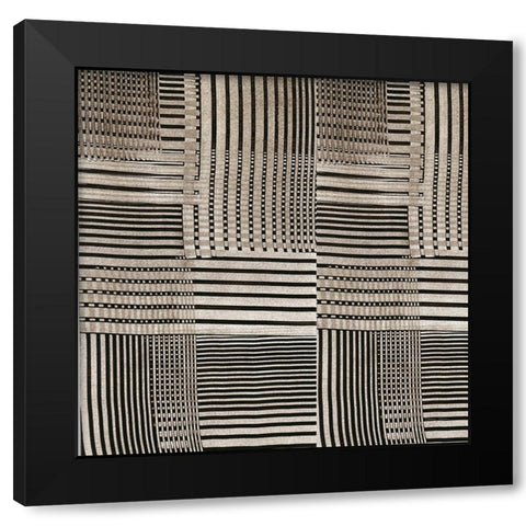 Raffia IV Neutral Black Modern Wood Framed Art Print with Double Matting by Green, Nancy
