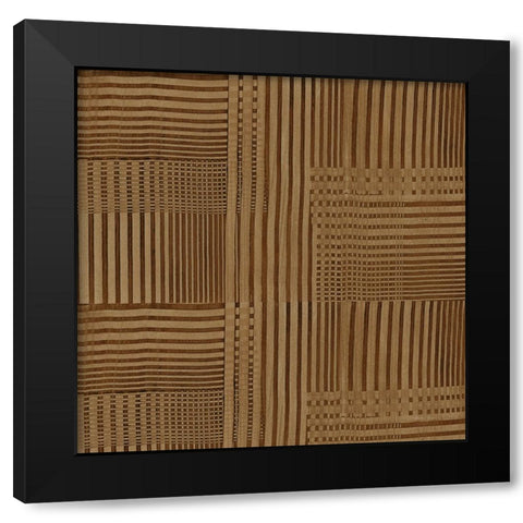 Raffia IX Neutral Black Modern Wood Framed Art Print with Double Matting by Green, Nancy
