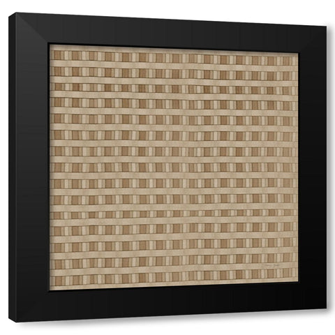 Raffia VII Neutral Black Modern Wood Framed Art Print with Double Matting by Green, Nancy
