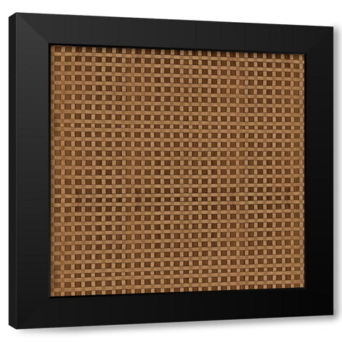 Raffia X Neutral Black Modern Wood Framed Art Print with Double Matting by Green, Nancy