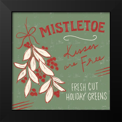 Christmas Nostalgia VI Black Modern Wood Framed Art Print by York, Leah