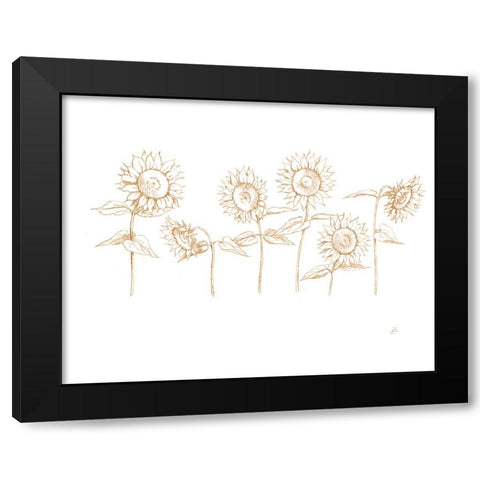 Sunshine Seeds III Black Modern Wood Framed Art Print with Double Matting by Brissonnet, Daphne