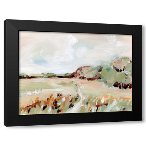 Autumn Breeze Black Modern Wood Framed Art Print with Double Matting by Pete, Katrina
