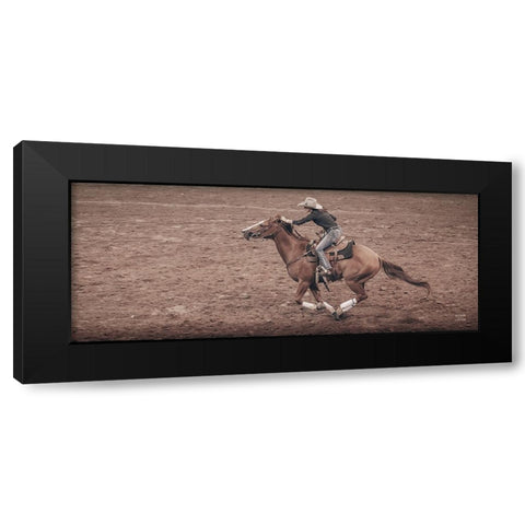 Rodeo II Black Modern Wood Framed Art Print with Double Matting by Larson, Nathan